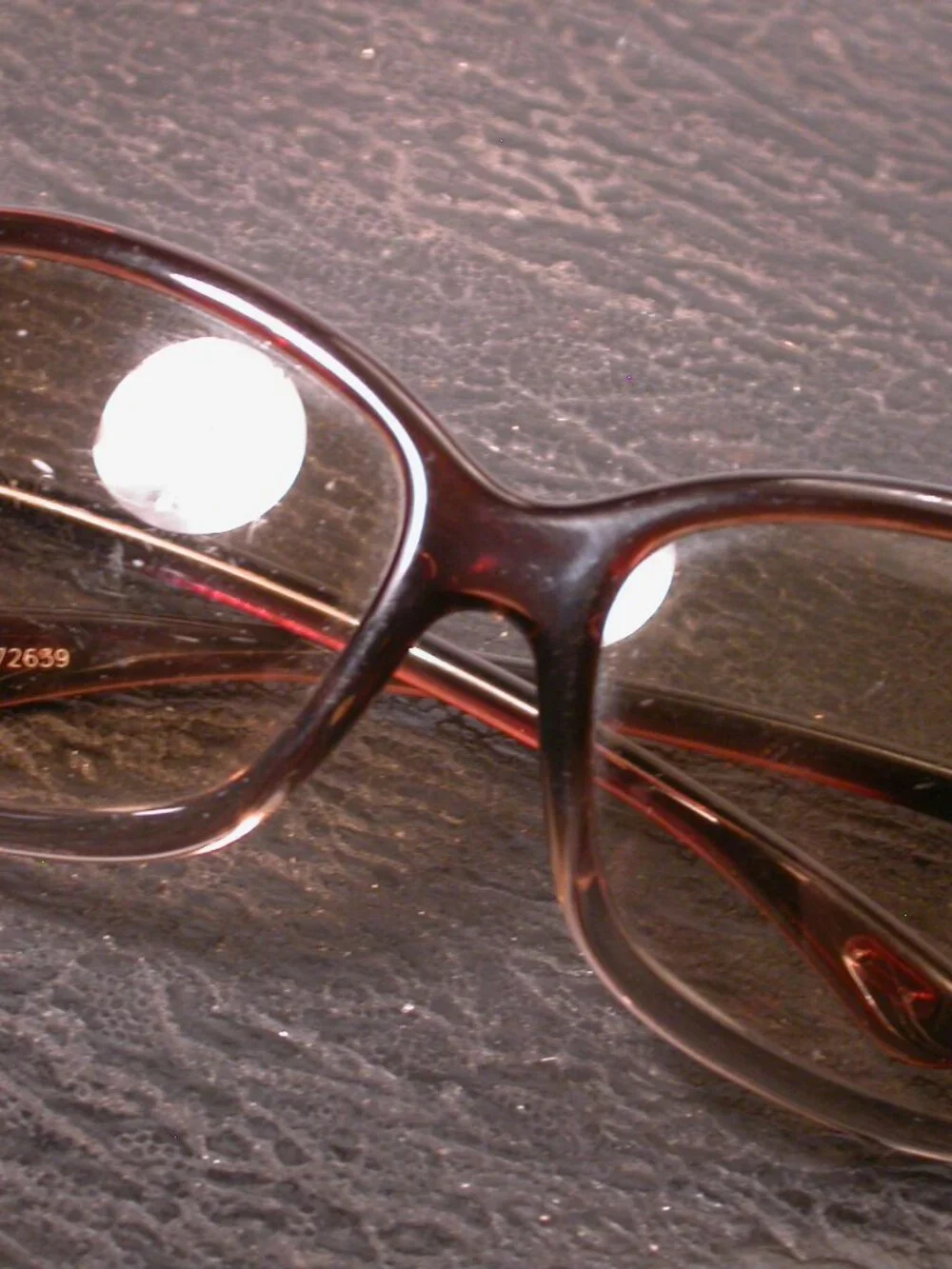 Tom Ford Amber Fade Clear Round Sunglasses Italy FRAME ONLY